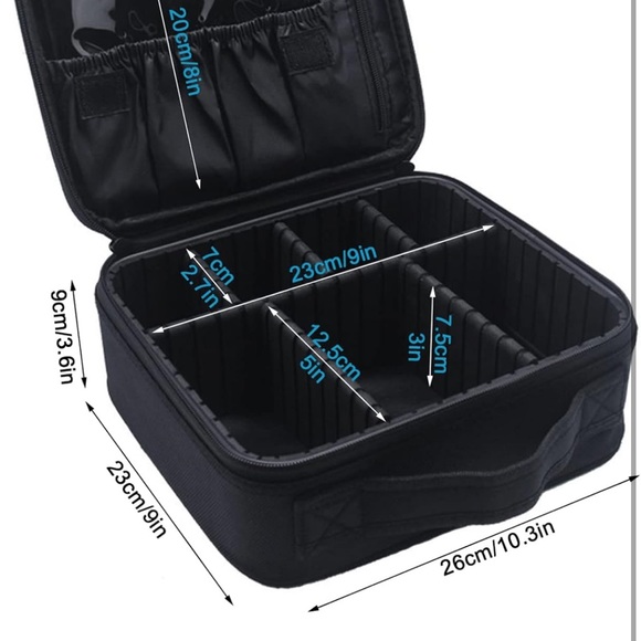 Relavel Travel Makeup Case Makeup Cosmetic Case Organizer Portable Storage Bag - Picture 7 of 10